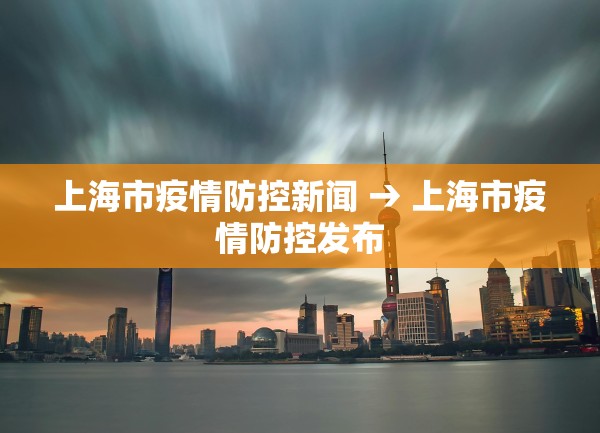 上海市疫情防控新闻 → 上海市疫情防控发布