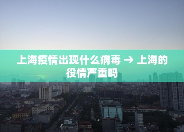 上海疫情出现什么病毒 → 上海的役情严重吗