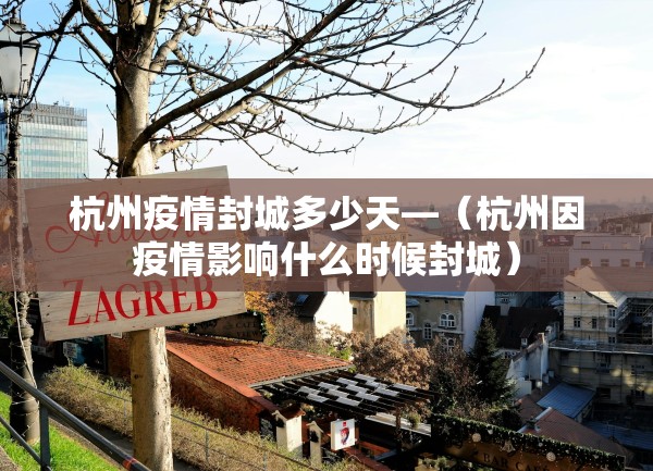 杭州疫情封城多少天—（杭州因疫情影响什么时候封城）